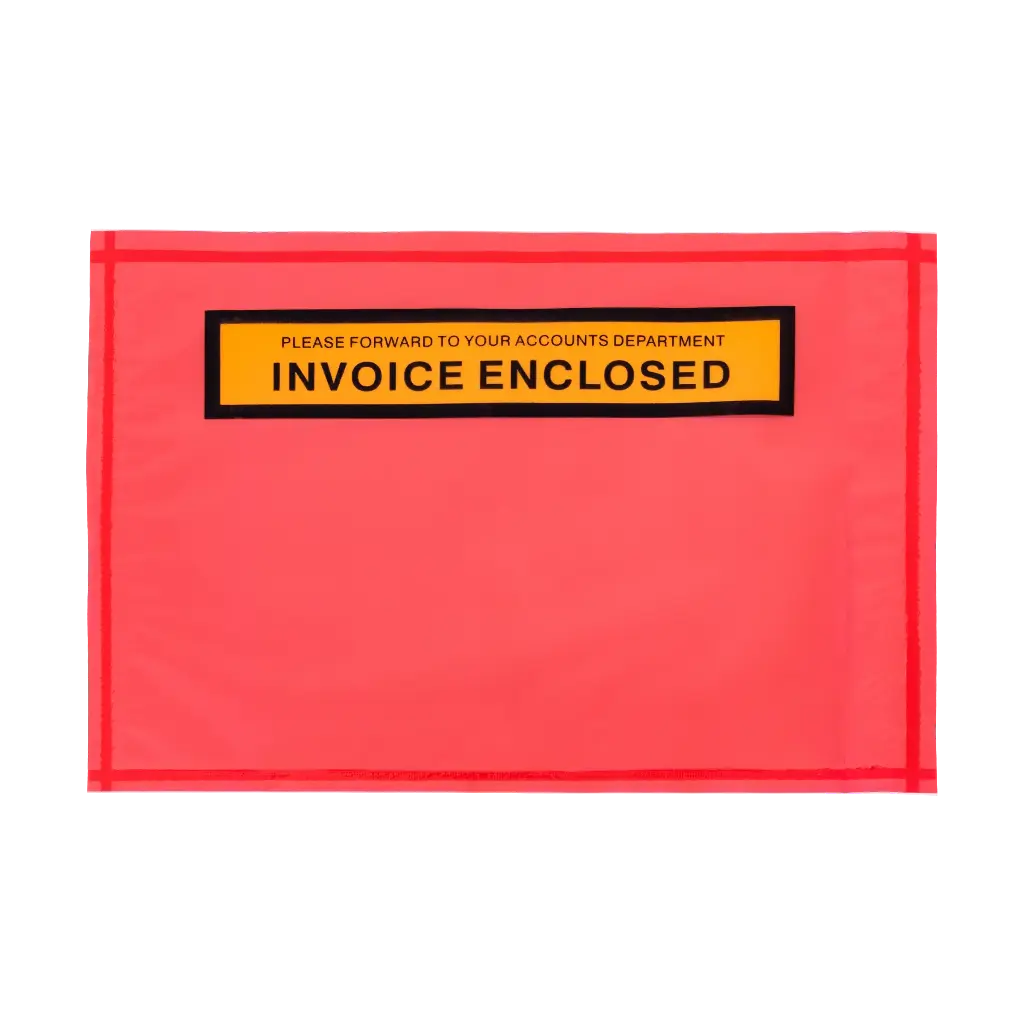 Invoice Enclosed Doculope 175mm x 125mm Red (1000/Pack)