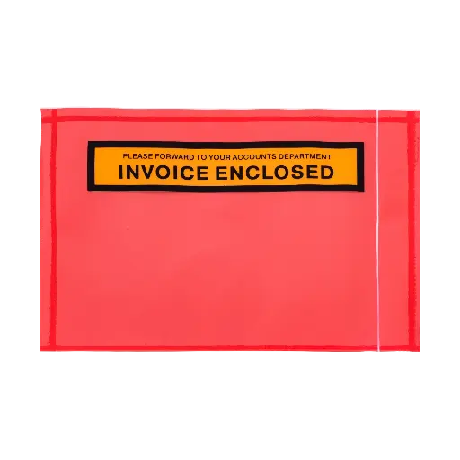 [8002] Invoice Enclosed Doculope 165mm x 115mm Red (1000/Pack)